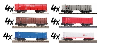 PIKO 98553 - H0 - 24-tlg. Set Hobby Wagenpaket Herbst 2025, Ep. V-VI